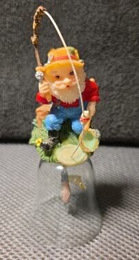 "Santa Bell Fishing" ornament Worlds Showcase Collection